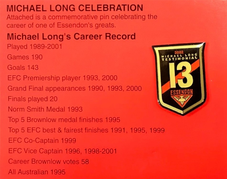 1.Michael Long Pin