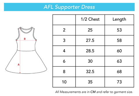 HEARTBREAKER DRESS SIZES