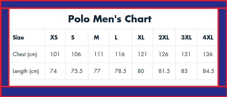 SIZES for polos copy