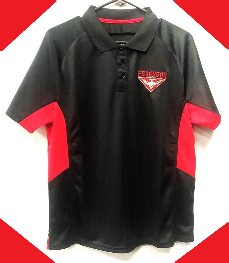 Essendon Bombers Mens Polo Size Medium
