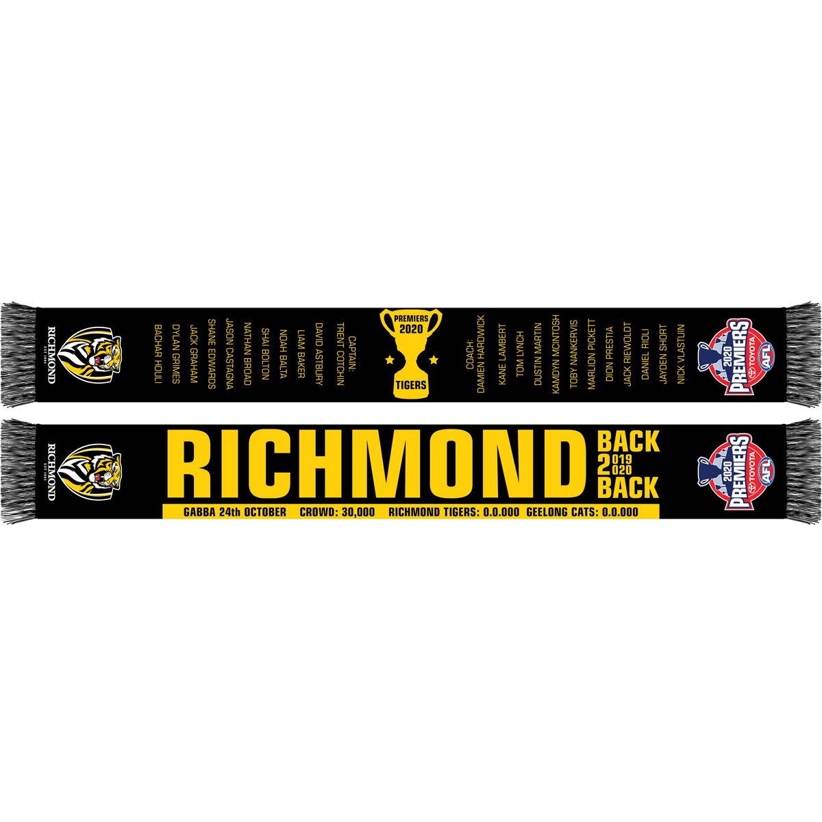 2019 Premiers Premiership Richmond Tigers AFL Beach Bath Towel Trophy Gift 